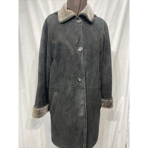 Black Shearling Stroller W/ Detachable Hood